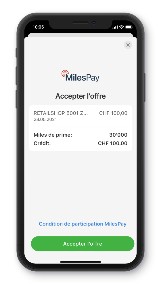 swiss-miles-and-more-milespay-app-schritt3-fr