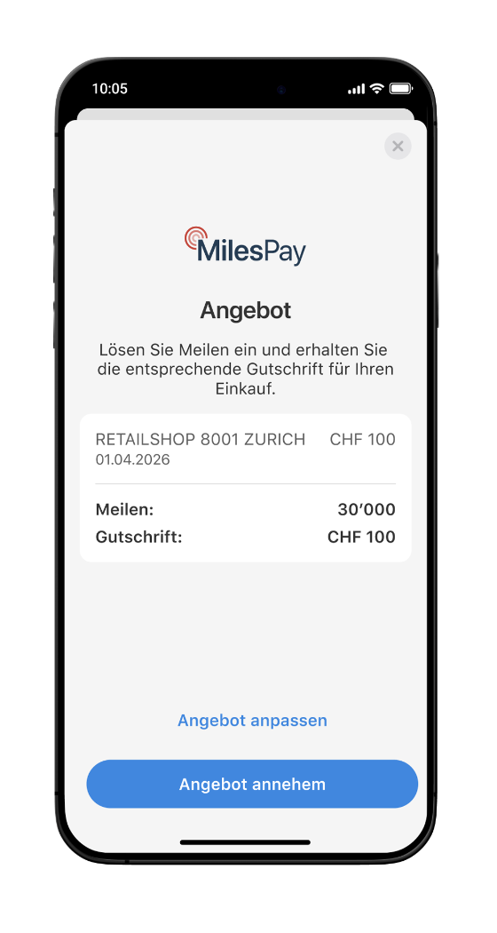 swiss-miles-and-more-milespay-app-schritt1-de