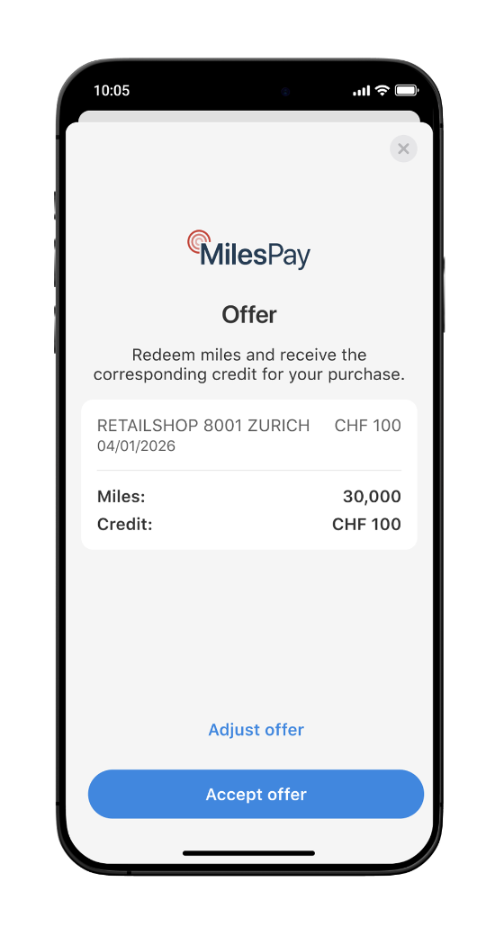 swiss-miles-and-more-milespay-app-schritt1-en