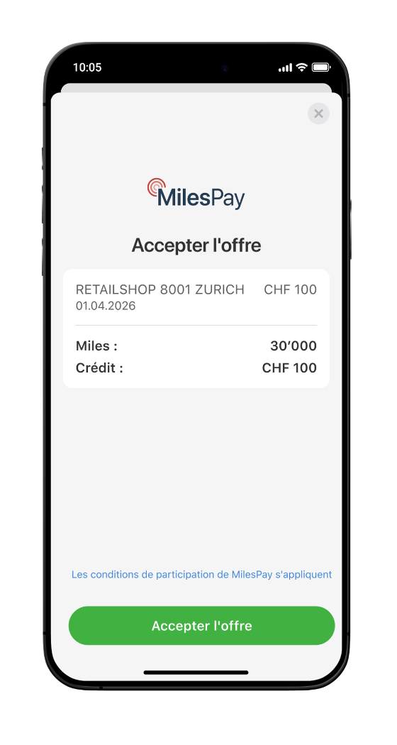 swiss-miles-and-more-milespay-app-schritt3-fr