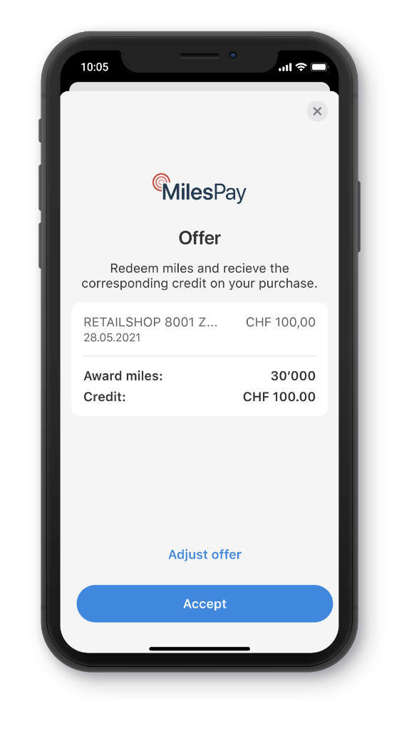 swiss-miles-and-more-milespay-app-schritt1-en